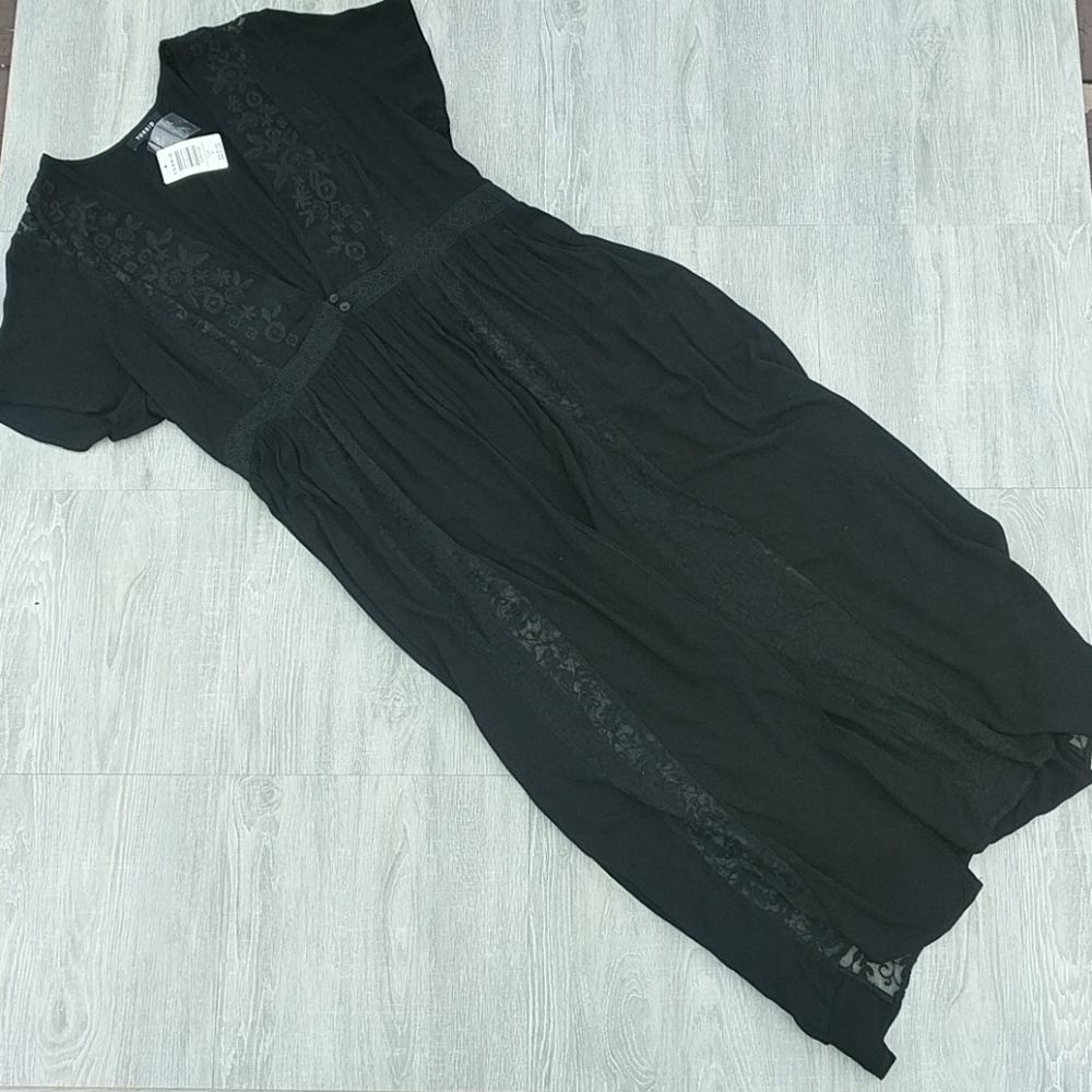 Torrid Black Duster Kimono